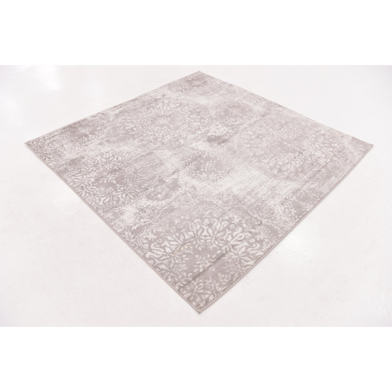 Mistana™ Brandt Floral Light Gray Area Rug & Reviews